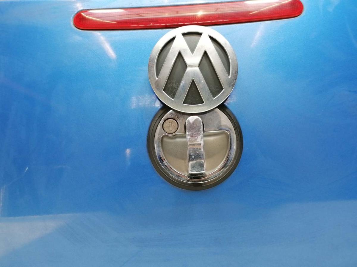 VW New Beetle original Heckklappe mit Heckscheibe Blau Bj.2000